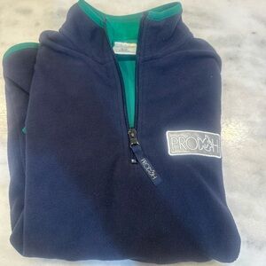 PRO Kids Puffer Jacket in Navy and Green